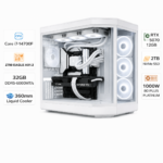 Gaming PC with an Intel Core i7-14700F processor, an RTX 5070 graphics card with 12 GB of memory, 32 GB of DDR5 RAM, a 2 TB NVMe SSD, and Windows 11