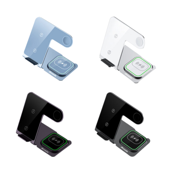 Azida PD-W19 3-in-1 Metal Wireless Charging Stand