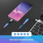 كابل UGREEN USB-C إلى USB-C دائري بطول 1 متر، بموصلات ألمنيوم مطلية بالنيكل، لون رمادي-أسود الموديل US261 – US261-50150 - Image 2