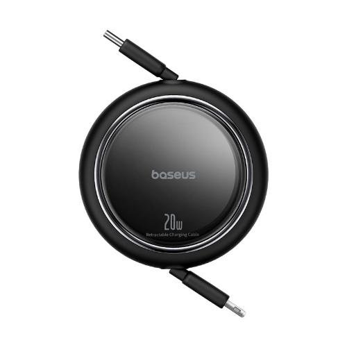 woo-sync-1790234116810-94dd1b كابل بيسوس فري تو بول القابل للسحب للشحن السريع من تايب سي إلى آي بي بقدرة ٢٠ واط وطول متر واحد – أسود كلاستر - Image 1
