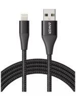 أنكر باورلاين+ II كابل USB-A إلى لايتنينج بطول 1.8 متر – أسود