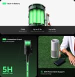 ⁦جهاز XGIMI MoGo 4 + حامل باور بيز، سينما جوجل تي في المحمولة، شحن من النوع C، دقة 1080 بكسل، سطوع 450 لومن ISO، حامل PowerBase ببطارية مدمجة تدوم 2.5 ساعة، فلتر إبداعي مغناطيسي واحد⁩ - الصورة ⁦4⁩