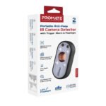 Promate InfraSense Portable Hidden Camera Detector with Infrared Lens Detection, Red Light Scanner, 80dB Anti-Theft Alarm, Emergency Siren - Image 8