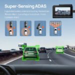 كاميرا 70mai Dash Cam 4K A810 مع Sony STARVIS 2 IMX678، تدعم HDR المزدوج - كاميرا أمامية + خلفية طراز A810-2 - Image 5