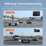 كاميرا 70mai Dash Cam 4K A810 مع Sony STARVIS 2 IMX678، تدعم HDR المزدوج - كاميرا أمامية + خلفية طراز A810-2 - Image 6