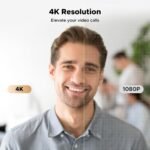 ⁦كاميرا ويب UGREEN بدقة 4K للكمبيوتر مع ميكروفون وغطاء خصوصية وزاوية تصوير 70° (CM831 – 65381)⁩ - الصورة ⁦6⁩