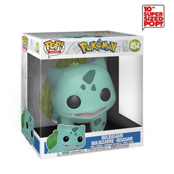 مجسم Funko Pop Jumbo! Games من لعبة Pokémon لشخصية Bulbasaur إصدار EMEA