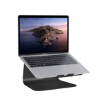 حامل كمبيوتر محمول mStand360 من Rain Design مع قاعدة دوارة - أسود