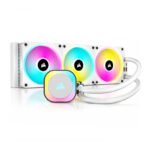 Corsair IQ-Link H150 IRGB Liquid CPU Cooler with Closed-Loop Water Cooling System – White