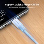 يوجرين USB 2.0 كابل USB-C إلى USB-C بقوة 60 واط غلاف ABS 1 متر أبيض — US264-60518 - Image 2