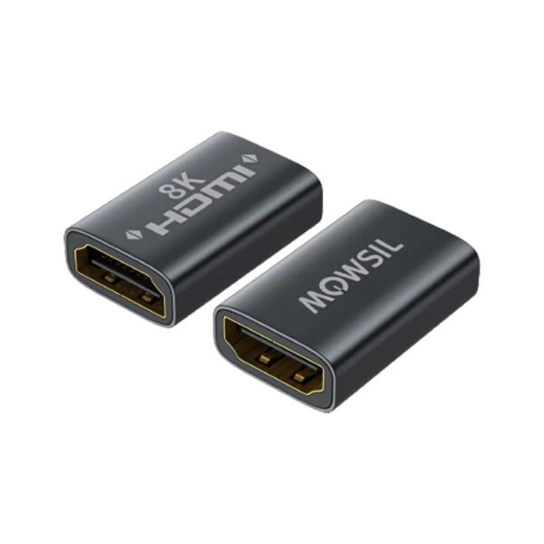 موصل HDMI 8K من موسيل (عبوة من قطعتين)، يدعم دقة تصل إلى 8K@60Hz و4K@120Hz، بالإضافة إلى عرض نطاق ترددي كامل لـ HDMI 2.1 يبلغ 48 جيجابت في الثانية.