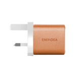 شاحن حائط Energea Ampcharge بمنفذ USB-C واحد ومنفذ USB-A واحد بتقنية GaN بقدرة 35 واط - برتقالي - Image 5