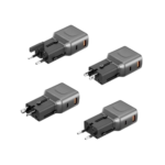 ⁦محول سفر Energea TravelGo بمنفذ واحد USB-C و USB-A بقدرة 35 واط بتقنية الشحن السريع PD - أسود معدني⁩ - الصورة ⁦3⁩