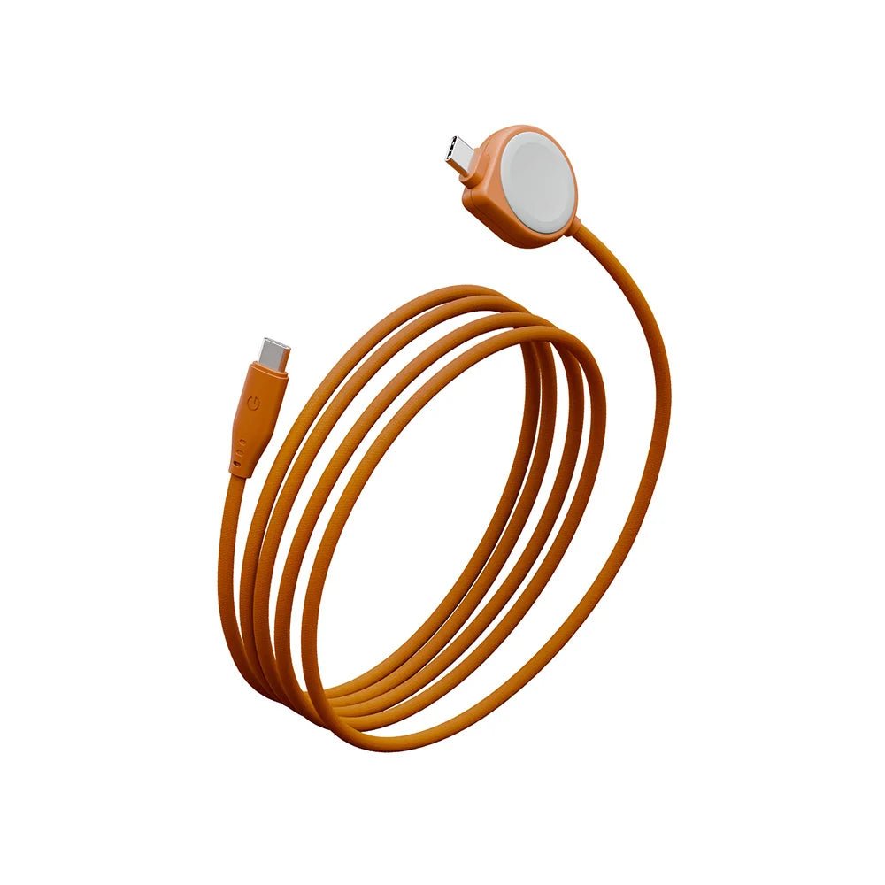 woo-sync-1790302308858-907fda كابل Energea FLOW DUO للساعات، كابل 2 في 1 من نوع C إلى C + كابل ساعة، بسرعة 480 ميجابت في الثانية، وقوة 60 واط، وطول 1.5 متر - برتقالي - Image 1
