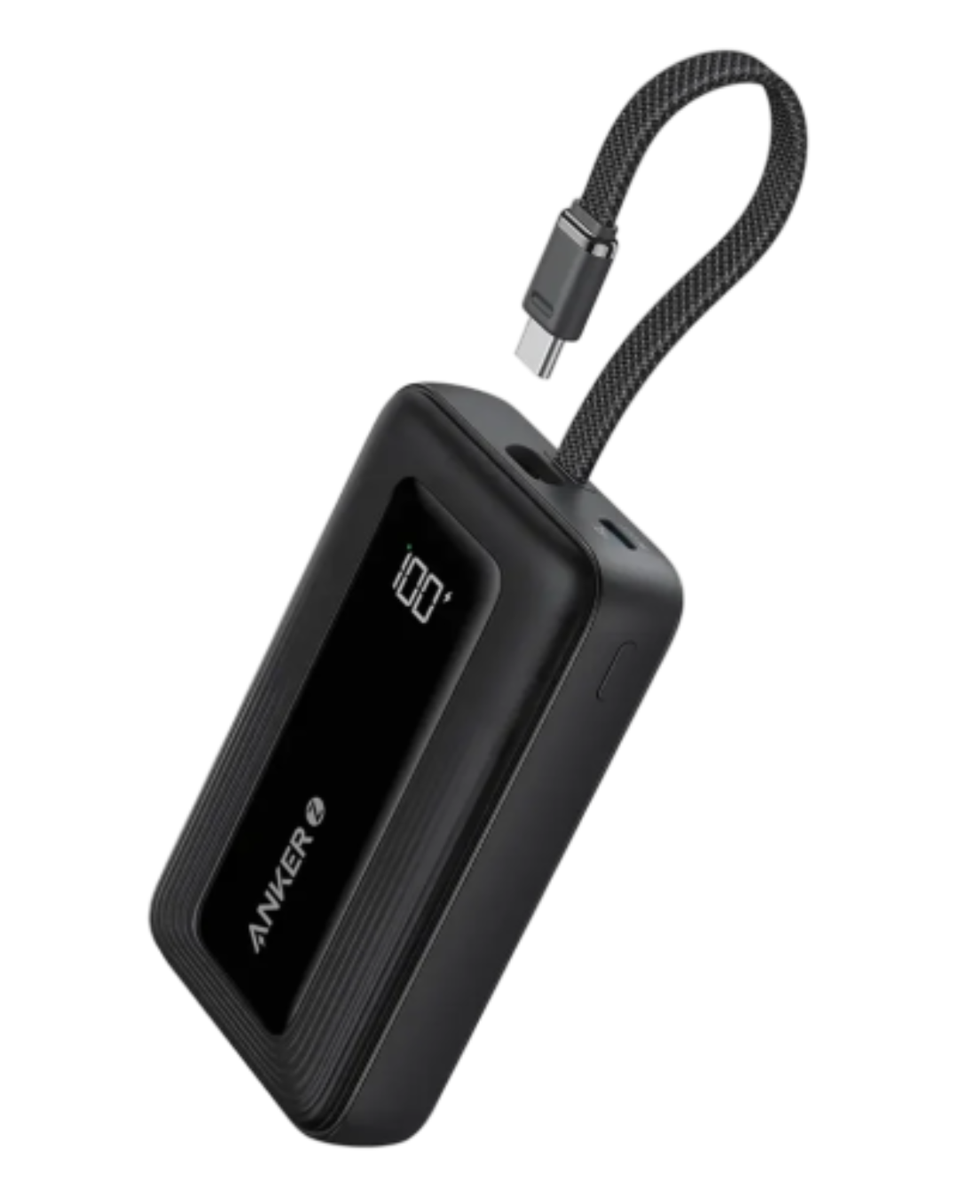 woo-sync-1790303990343-5edb0c باور بانك أنكر زولو (10000 مللى امبير ، 30 وات، كابل USB-C مدمج) - أسود - Image 1