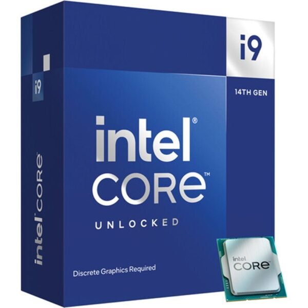 معالج انتل كور i9-14900KF الجيل الرابع عشر بسرعة 3.2 جيجاهرتز 24 نواة (8P+16E) LGA 1700