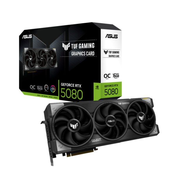 كرت شاشة ASUS TUF Gaming GeForce RTX 5080 16GB GDDR7 OC Edition Graphic Card