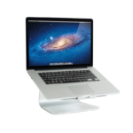 Rin Design M Stand 360 Laptop Stand with Swivel Base, Silver