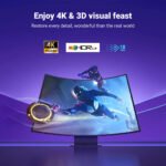 يوجرين كابل إتش دي إم آي بدقة 4 كي من ذكر إلى ذكر بتصميم مجدول بطول 2 متر - Image 3