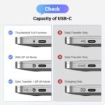 يوجرين كابل من يو إس بي سي إلى ديسبلاي بورت بدقة 8 كي بطول 1 متر - سي إم 556 - Image 6