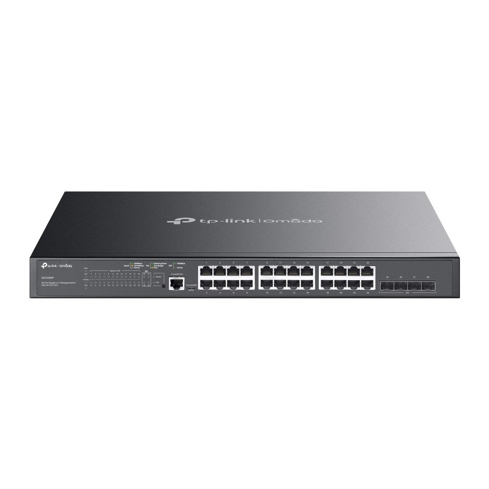woo-sync-1790345734899-ccd3d2 TP-Link SG3428MP Omada 28-Port Gigabit L2+ Managed Switch with 24-Port PoE+ - Image 1