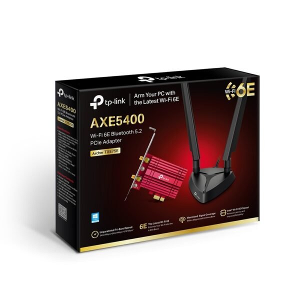 TP-Link Archer TXE75E AXE5400 WiFi 6E Bluetooth 5.3 PCIe Adapter
