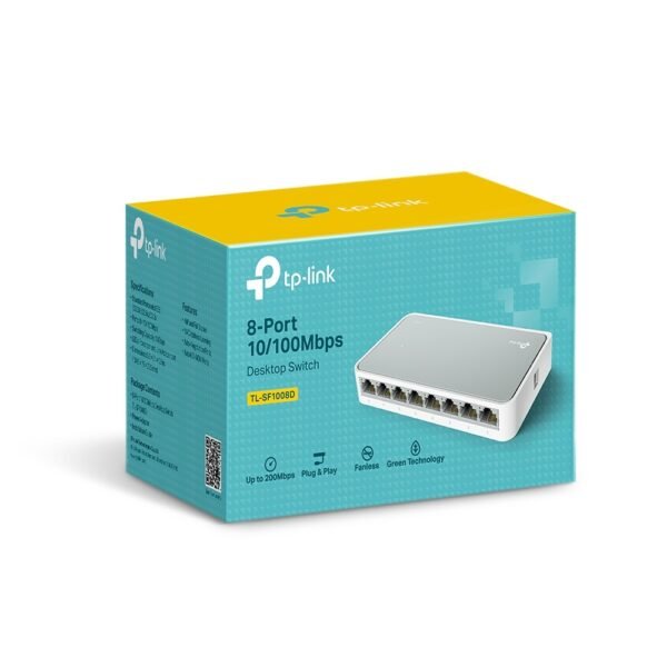 TPLINK SF1008D 8-Port Fast Ethernet Network Switch 10/100Mbps