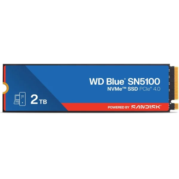 WD 2TB SN5100 Blue M.2 NVMe SSD PCIe Gen4, 7100MB/s