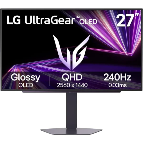 LG 27” UltraGear GX704 Glossy OLED 2K 240Hz 0.03ms HDR400 Gaming Monitor