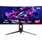 ASUS 34″ ROG Swift OLED PG34WCDN 360Hz 0.03ms Curved Tandem RGB QD-OLED DP 2.1 HDMI 2.1 Gaming Monitor