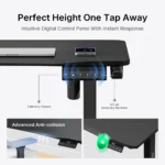 ⁦AndaSeat 120 Xtreme Series Gaming Desk Electric Height Adjustment, White⁩ - الصورة ⁦3⁩