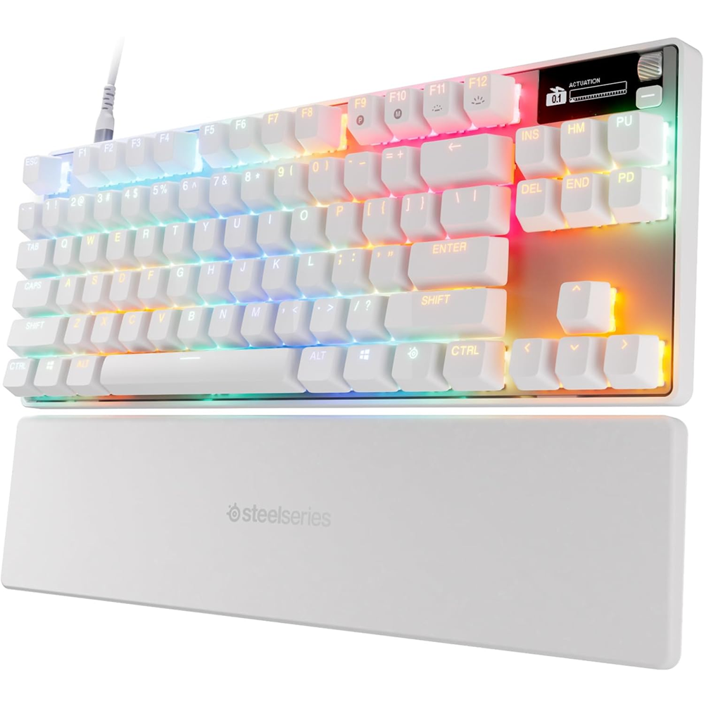woo-sync-1790353440237-fc289e SteelSeries 64898 Apex Pro TKL Gen 3 Wired Gaming Keyboard, Magnetic Switches, White - Image 1