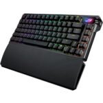 ⁦ASUS M702 ROG Azoth Extreme Customizable 75% Wireless Mechanical Gaming Keyboard – ROG NX Snow Switch, Arabic/English⁩ - الصورة ⁦3⁩