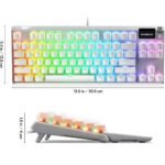 SteelSeries 64656 Apex 7 TKL Ghost Mechanical Gaming Keyboard, Red Linear Switch - Image 4