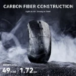 Attack Shark R11 Ultra Carbon Fiber Wireless 8K Gaming Mouse Tri-mode  49g, Phantom Shark - Image 4