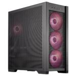ASUS TUF Gaming GT302 ARGB Tempered Glass Mid Tower PC Case – Black, 4-Fans - Image 2