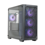 GPro Premium Mid Tower PC Case – Black, 4-Fans - Image 2